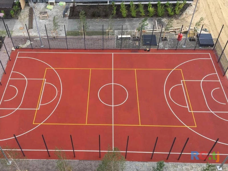 Резиновое покрытие для детских спортивных площадок