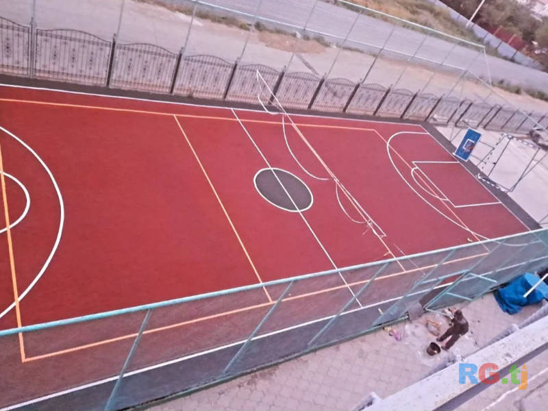 Резиновое покрытие для детских спортивных площадок