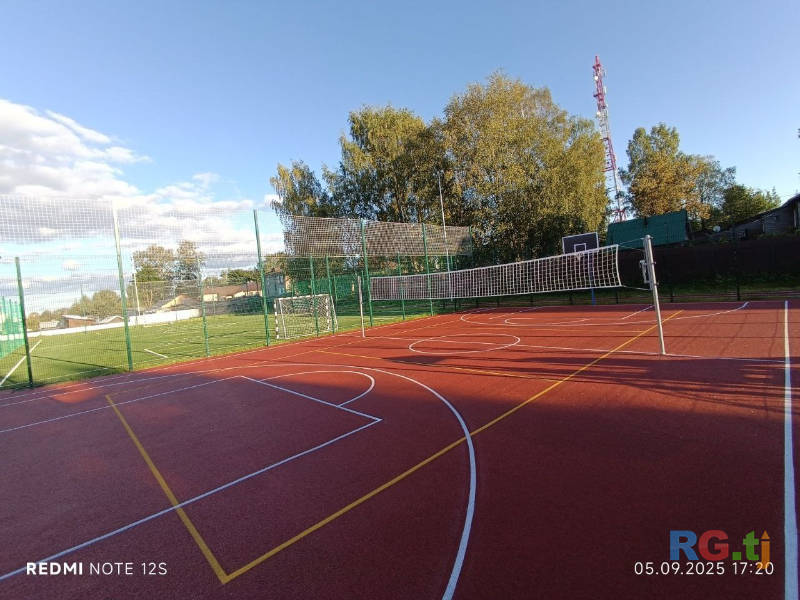 Резиновое покрытие для детских спортивных площадок